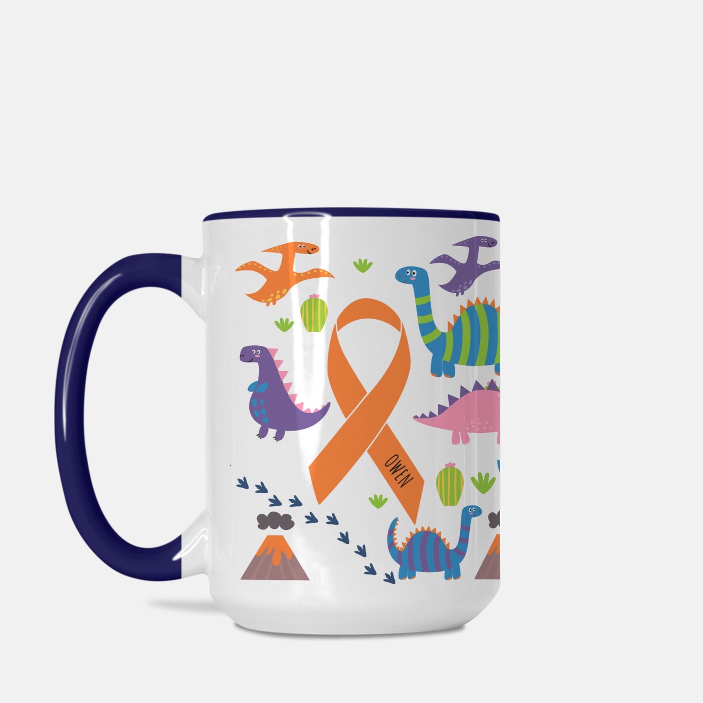 Mug Deluxe 15 oz. (Dark Blue + White)