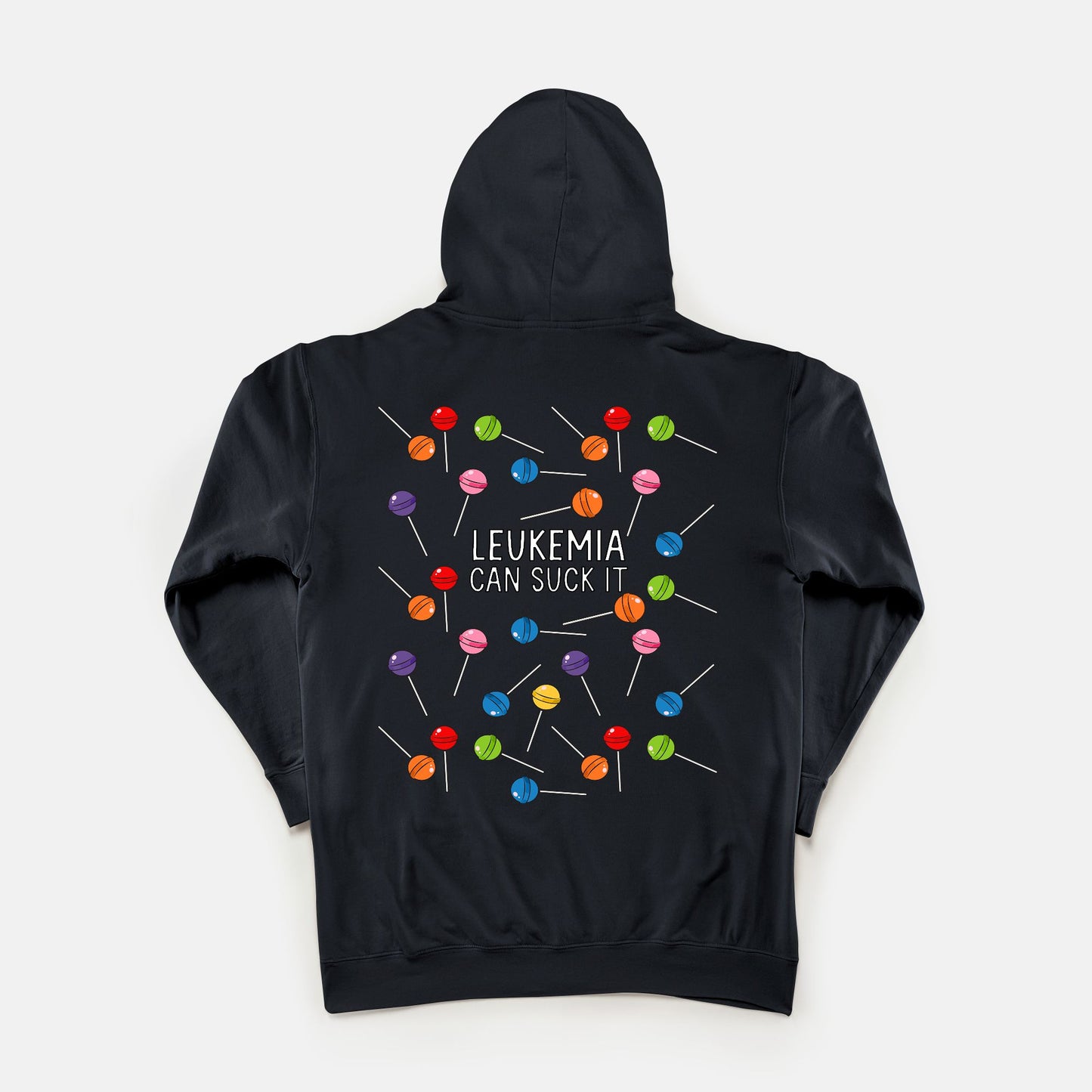Leukemia Can Suck It - Comfort Color Lightweight Hooded Sweatshirt 1467