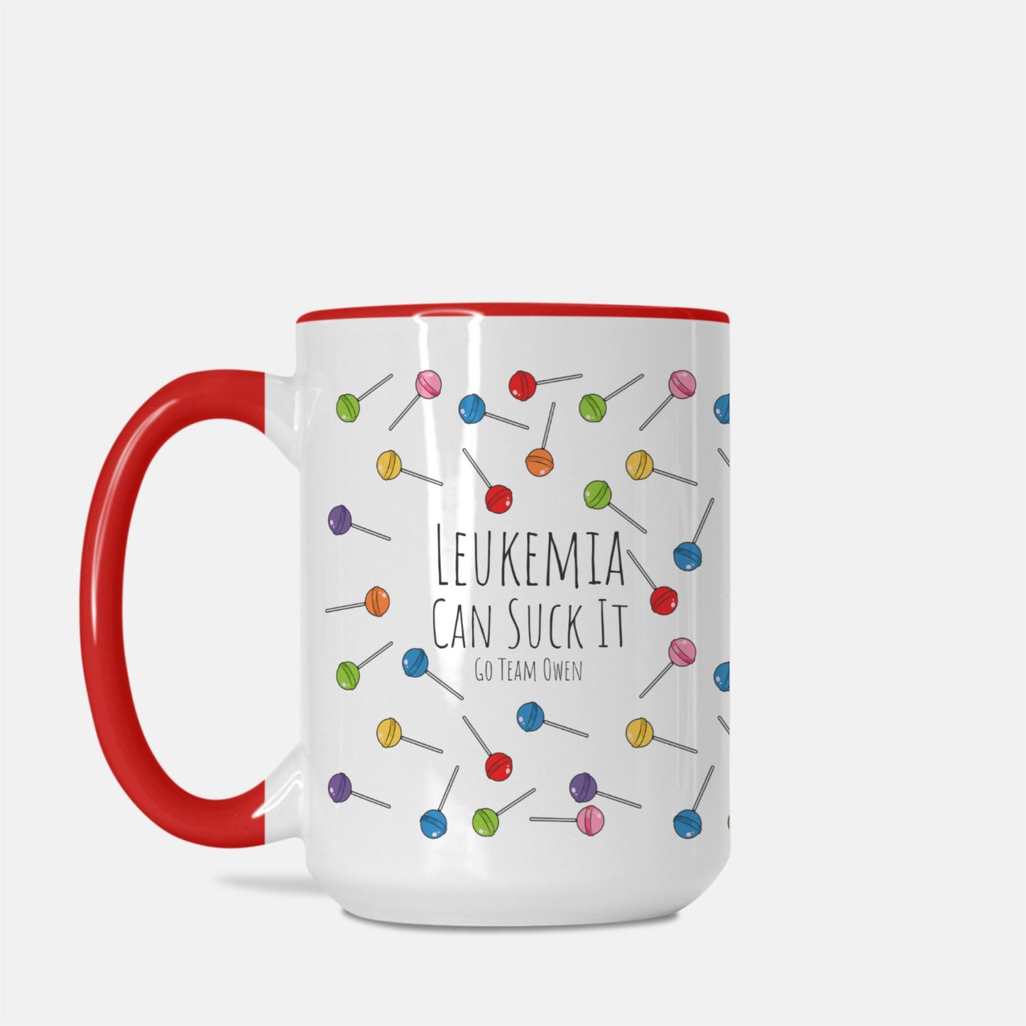 Mug Deluxe 15 oz. (Red + White)